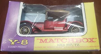 Vintage MATCHBOX LESNEY 1969 Y-8 1914 STUTZ Models Of Yesteryear In The Box • $7.88