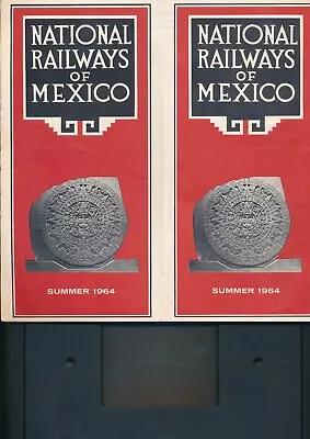 National Railways Of Mexico Summer 1964 Timetable FREE SHIPPING • $6.95