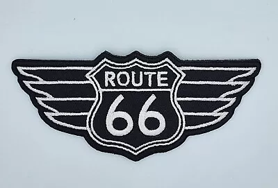 Route 66 Wings Patch Harley Davidson Motorcycle Vest Badge Iron Sew On • $8.03