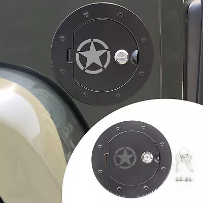 For Jeep Wrangler JK 2007-2017 Anti Theft Fuel Gas Tank Oil Cap Cover With Lock • $21.14