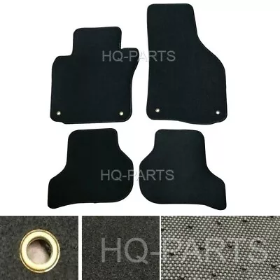 New 4 Pieces Black Nylon Carpet Floor Mats Fit For 10-14 VW MK6 MKIV Golf & GTI • $43.88