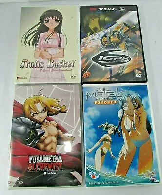4 Anime DVD Lot - Fruits Basket - Full Metal Panic - Full Metal Alchemist - IGPX • $12.08
