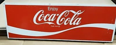  VINTAGE  Enjoy Coca Cola 6 Pack Case Display Metal  Sign Display  • $189