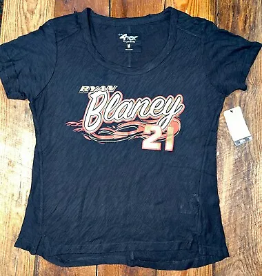 Ryan Blaney #21 NASCAR Wood Brothers Racing Motorcraft Women's Shirt MEDIUM NWT • $19.99