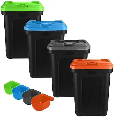 £16.95 • Buy 30l Pet Food Container Dog Cat Animal 15kg Dry Feed Seed Storage Box Bin & Scoop