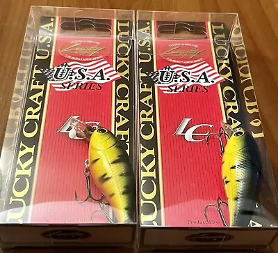 2 Lucky Craft Moonsault CB-50 Crankbait Lures HOT TIGER • $27.95