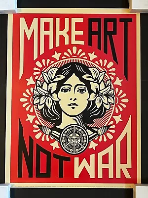 SHEPARD FAIREY Obey Giant - Make Art Not War - Peace Girl Official Poster • £50