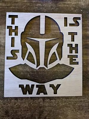 The Mandalorian Star Wars Stencil Mask Reusable PP Sheet For Arts & Crafts DIY • £3.89