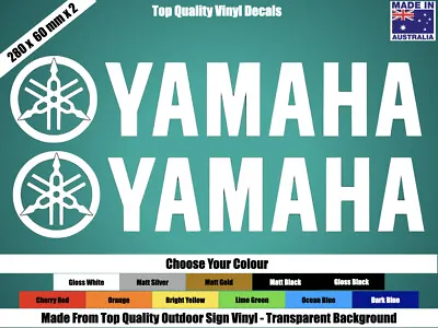 $11.95 • Buy Yamaha Decals Stickers - Motor Bike, Motor Cross - Choose Your Colour