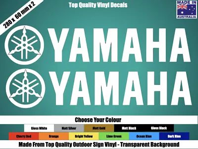 $11.95 • Buy Yamaha Decals Stickers - Motor Bike, Motor Cross - Choose Your Colour
