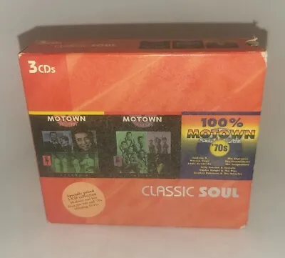 CLASSIC SOUL - Classic Soul: Motown Legends 4-5 / 100 Motown 70s - 3 CD - Box • $27.77