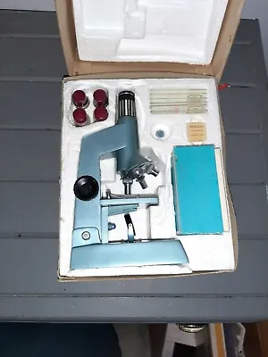 Vintage Sears Zoom Micro Lab Kit Master Microscope 50-750 Power 6374 Science • $40