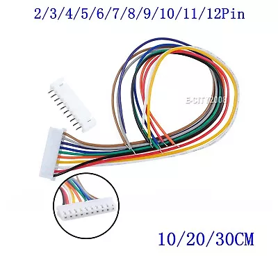 JST-XH 2.54mm Singleheaded Wire Cable Connector Set Male Female PCB 2Pin-12Pin • $6.42