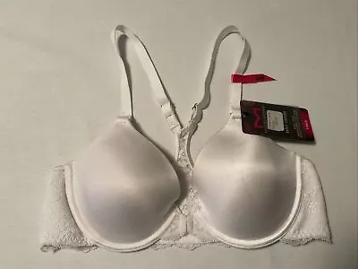 Maidenform One Fab Fit Bra 34B White Front Close T-Back 07112 NWT • $16