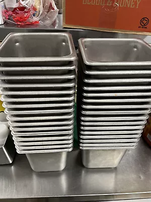 Lot Of 10 Vollrath 30662 Super Pan Size 6  Deep Steam Table Pans • $110