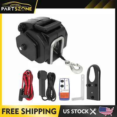 Portable Winch Winches Towing 3500 LBS Vehicle Trailer Boat Car Heavy Duty New • $75.99