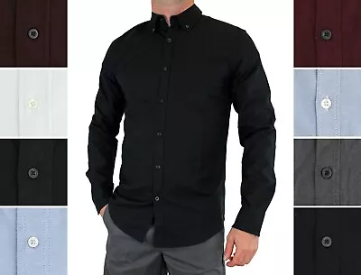 Wrangler Premium Men's Shirt Flex Fit Long Sleeve Button-Down Collar One-Pocket • $22.99