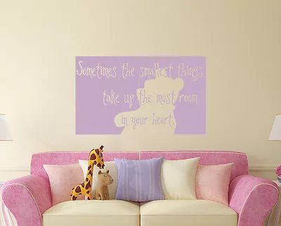 Sometimes The Smallest Things Quotes Wall Decals Winnie Pooh Vinyl Sticker Aa229 • $28.99