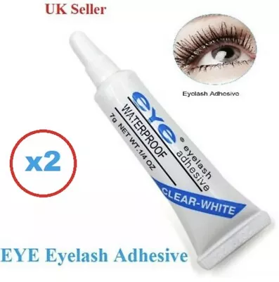 Eyelash Lash Glue Adhesive 7gClear Waterproof UK Seller X 2 • £3.90