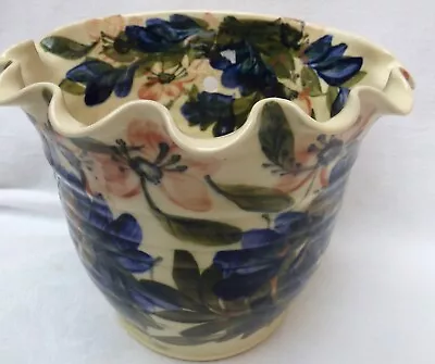 £9.99 • Buy Vintage Gwili Pottery Wales Colourful Wall Pocket / Jardiniere / Planter