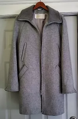 Great Vintage Di Bello Collezione Italy Midlength Gray Wool Coat • $195