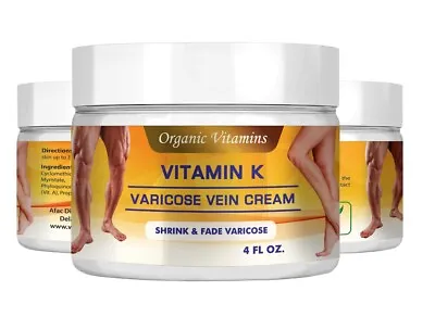 Vitamin K Cream 4 Oz Premium Formula For Bruises Spider Veins Organic Vitamins  • $13