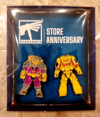 GW Warhammer 40k Space Marines Store Anniversary Badges Pins 2023 • $9.99