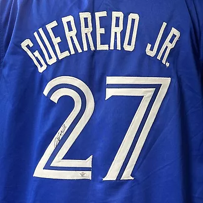 Vladimir Guerrero Jr Toronto Blue Jays Autographed Custom Jersey W/ COA • $79.99