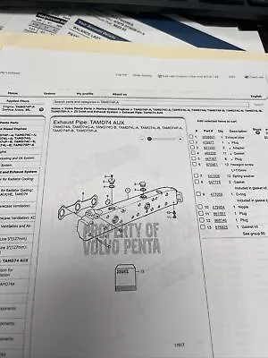 Volvo Penta Tamd74 3838891 Exhaust Pipe Manifold • $1500