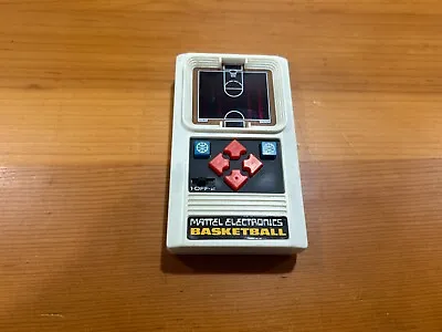Vintage Mattel Basketball Handheld Electronic Tabletop Video Game Working • $40