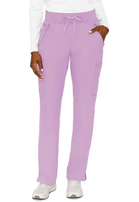 Med Couture Scrubs Women's Zipper Tall Pants MC2702T LILA Lilac Free Ship • $29.99