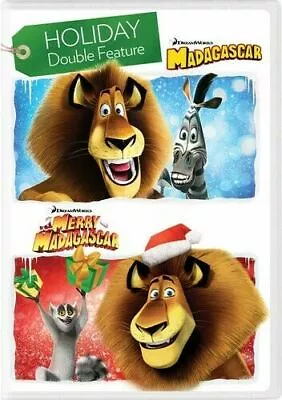 NEW SEALED Madagascar + Merry Madagascar : Holiday Double Feature DVD 2 Films • $9.90