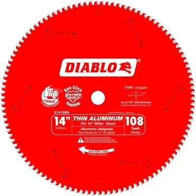 $85 • Buy Diablo D14108N Thin Aluminum Cutting Saw Blade 14  X 108 Tooth