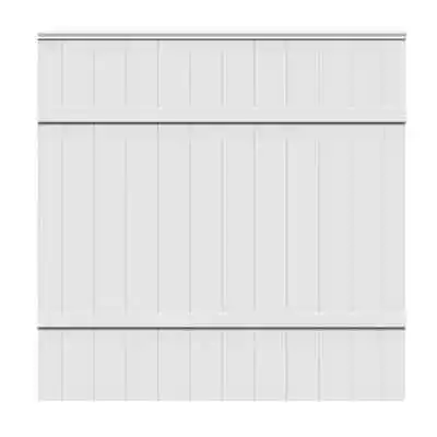 Veranda Vinyl Fence Panel 6'x6' White Framed Water Resistant + UV Protected • $156.23