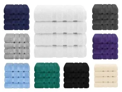 4x Big Jumbo Bath Sheets 100% Pure Cotton Large Size Bathroom Luxury Soft Towels • £11.99