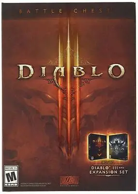 Diablo III 3 Battle Chest Rare Game + Reaper Of Souls Expansion Set PC Windows • $159