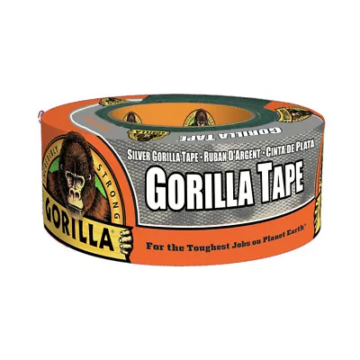 Gorilla 1.88 In.   W X 12 Yd L Silver Duct Tape • $13.21