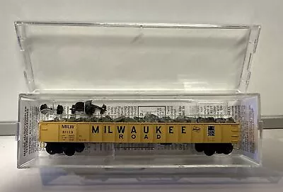 Micro Trains N Scale Milwaukee Road 50' Gondola Car With Rock Load #81119 • $14.99