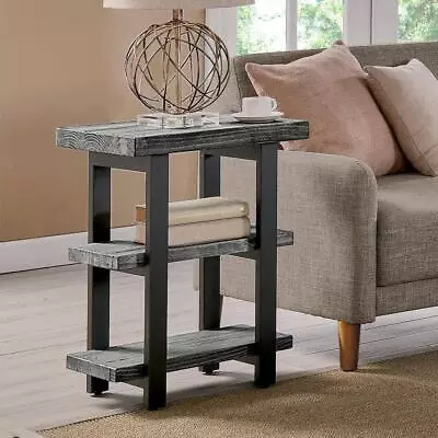 Alaterre Furniture End And Side Tables 27 Hx20 W Wood Industrial Rustic Slate • $170.69
