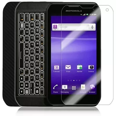 Skinomi Carbon Fiber Black Phone Skin+Screen Protector For Motorola Photon Q • $16.85