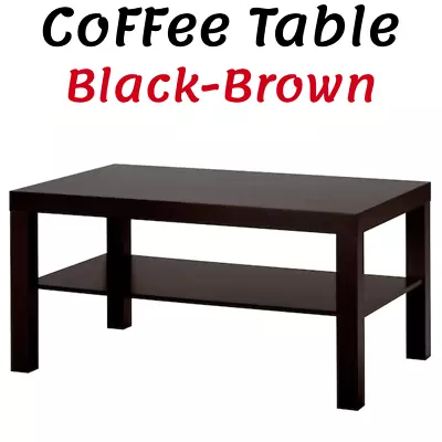 Ikea LACK Coffee Side Table Bedroom Living Room Home Office Black-Brown 90 X 55 • £37.99