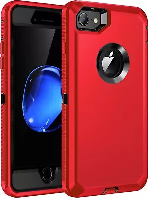 $10.95 • Buy Heavy Duty Case For IPhone 7 8 Plus Tough Shockproof Full Body Protective Cover