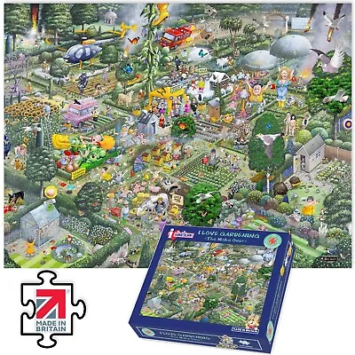 1000 Piece Jigsaw Puzzle - Mike Jupp I Love Gardening - Ideal Gift For Adults • £19.99