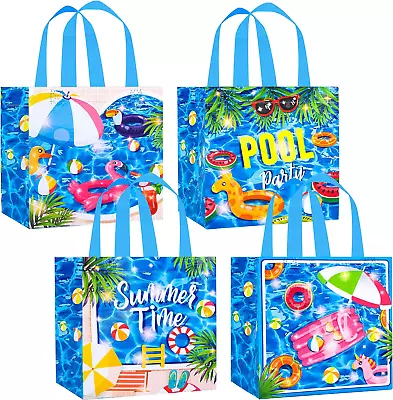 12Pcs Pool Party Favors Gift Bags Summer Beach Swimming Pool Theme Non-Woven Gif • $35.98