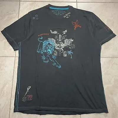 Y2k Marc Ecko Cut N Sew Skull Embroidered Grunge T-shirt Mens Xl • $20