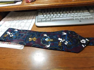 DISNEY MICKEY MOUSE GOOFY DONALD DUCK Necktie Mens • $1.99