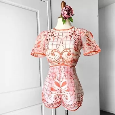 $100 • Buy Brand New Without Tags Alice McCall Only Noise Red Playsuit AU 4 