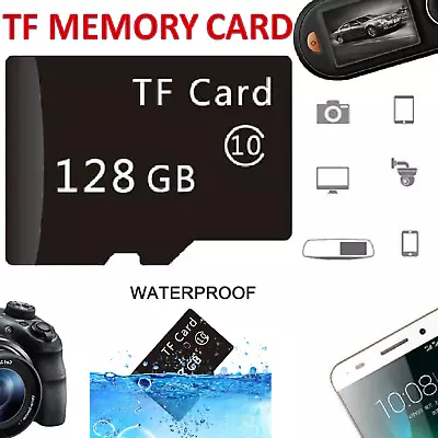 TF Memory Card 128GB 4K Ultra HD Micro SD Adapter High Speed Waterproof AUS • $44.99