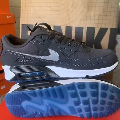 Nike Air Max 90 Anthracite Reflect Silver Grey Shoes Sneakers Mens Size US 8.5 • $149