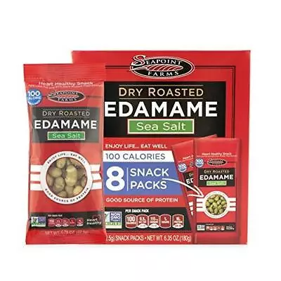 Seapoint Farms Dry Roasted Edamame Sea Salt Healthy Snacks 100 Calorie Pack • $85.89